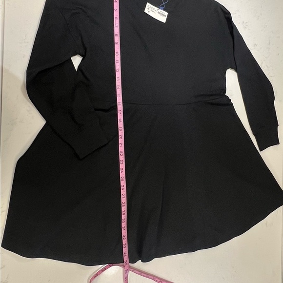 Zara Black Long Sleeve A-Line Dress - Picture 8 of 10